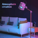 Lâmpada LED RGB multicolorida com 16 cores, soquete E27, 220V, para iluminação residencial, dimerizável, com controle remoto de 24 teclas, luz ambiente inteligente.