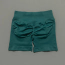 HISTELLO Shorts Esportivos Femininos Impacto Sem Costura Cintura Baixa Efeito Empina Bumbum Levanta Elástico Academia Ioga Treino Fitness Leggings Curtas