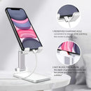 Suporte de mesa para celular compatível com iPhone, iPad e Xiaomi. Suporte universal ajustável para tablets e celulares.