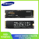 SSD Samsung de 2 TB, 1 TB, 970 EVO Plus, MLC NVMe M.2 2280, 500 GB, unidade de estado sólido interna PCIe 3.0 x4, 250 GB para laptop e desktop.