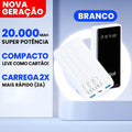 Carregador Portátil Power Bank 20000mAh Rápido, Design Estético Favo de Mel para Celular e Viagem