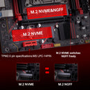 Kit de placa-mãe Qiyida X99 LGA2011 com 3 processadores Xeon E5 2680 V4, 2 slots de 8GB, 16GB de memória DDR4 3200MHz, 4 canais NVMe, USB 3.0, SATA 3.0 e interface TPM 2.0.