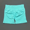HISTELLO Shorts Esportivos Femininos Impacto Sem Costura Cintura Baixa Efeito Empina Bumbum Levanta Elástico Academia Ioga Treino Fitness Leggings Curtas
