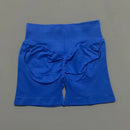 HISTELLO Shorts Esportivos Femininos Impacto Sem Costura Cintura Baixa Efeito Empina Bumbum Levanta Elástico Academia Ioga Treino Fitness Leggings Curtas