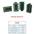 Módulo TPM 12 14 18 20 pinos LPC para ASUS MSI GIGABYTE ASRock Módulo de segurança de criptografia Placa remota TPM 2.0 Q4B8