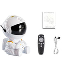 Projetor de Estrelas Galácticas - Luz Noturna, Céu Estrelado, Lâmpada LED com Atmosfera de Astronauta para Decoração de Teto de Quarto Infantil - Presente Ideal para Crianças