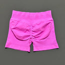 HISTELLO Shorts Esportivos Femininos Impacto Sem Costura Cintura Baixa Efeito Empina Bumbum Levanta Elástico Academia Ioga Treino Fitness Leggings Curtas