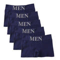 Conjunto de 5 Cuecas Boxer Masculinas Finas e Altamente Elásticas, Confortáveis, de Cor Lisa, Respiráveis e Lisas.