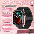 Relógio Inteligente Feminino e Masculino com IA para Diagnóstico, Monitoramento de Frequência Cardíaca e Variabilidade da Frequência Cardíaca (HRV+PPG), IP68, NFC, Design Moderno e Esportivo - Lançamento de 2025