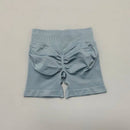 HISTELLO Shorts Esportivos Femininos Impacto Sem Costura Cintura Baixa Efeito Empina Bumbum Levanta Elástico Academia Ioga Treino Fitness Leggings Curtas