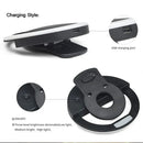 Anel de luz LED para selfies, lâmpada portátil com clipe para celular, carregamento USB, flash LED para câmeras fotográficas de smartphones.