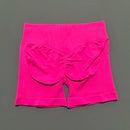 HISTELLO Shorts Esportivos Femininos Impacto Sem Costura Cintura Baixa Efeito Empina Bumbum Levanta Elástico Academia Ioga Treino Fitness Leggings Curtas