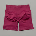 HISTELLO Shorts Esportivos Femininos Impacto Sem Costura Cintura Baixa Efeito Empina Bumbum Levanta Elástico Academia Ioga Treino Fitness Leggings Curtas