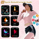 Relógio Inteligente Feminino e Masculino com IA para Diagnóstico, Monitoramento de Frequência Cardíaca e Variabilidade da Frequência Cardíaca (HRV+PPG), IP68, NFC, Design Moderno e Esportivo - Lançamento de 2025