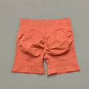 HISTELLO Shorts Esportivos Femininos Impacto Sem Costura Cintura Baixa Efeito Empina Bumbum Levanta Elástico Academia Ioga Treino Fitness Leggings Curtas