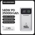 Bateria Externa MOVESPEED M25Pro de 140W e 25000mAh com Carregamento Rápido PD Tipo C para MacBook e Laptop Lenovo