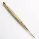 Caneta de acupuntura retrátil com ponta dupla para massagem reflexológica facial, ideal para cuidados com os ouvidos. Possui ponta de contato e massageador para o rosto.