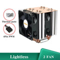 Cooler para CPU com 6 Heat Pipes, 4 Pinos PWM, Silencioso, para PC, Compatível com Intel LGA 1366 1700 1200 1150 1151 1155 2011 X79 X99 AM3 AM4 AM5
