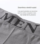 Conjunto de 5 Cuecas Boxer Masculinas Finas e Altamente Elásticas, Confortáveis, de Cor Lisa, Respiráveis e Lisas.
