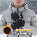 Luvas de inverno GTUBIKE, quentes e resistentes ao frio, ideais para ciclismo, esqui e atividades ao ar livre. Luvas grossas e resistentes ao frio, impermeáveis e compatíveis com telas sensíveis ao toque. Perfeitas para camping.