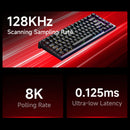 Teclado AKKO TAC75 HE com Switch Magnético, 75%, para Jogos, Resposta Rápida de 0,005mm, RGB 8K, com Fio, Personalizável para Esports.