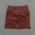 HISTELLO Shorts Esportivos Femininos Impacto Sem Costura Cintura Baixa Efeito Empina Bumbum Levanta Elástico Academia Ioga Treino Fitness Leggings Curtas