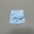 HISTELLO Shorts Esportivos Femininos Impacto Sem Costura Cintura Baixa Efeito Empina Bumbum Levanta Elástico Academia Ioga Treino Fitness Leggings Curtas