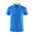 Camisa polo de manga curta de secagem rápida para o verão, da Golf Jersey Company Group, respirável, para atividades físicas, com lapela, disponível em 8 cores, tamanho grande.