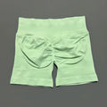 HISTELLO Shorts Esportivos Femininos Impacto Sem Costura Cintura Baixa Efeito Empina Bumbum Levanta Elástico Academia Ioga Treino Fitness Leggings Curtas