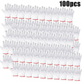 Luvas de trabalho de segurança com aderência e proteção, luvas de trabalho masculinas e femininas para churrasco, algodão grosso branco, pacote com 12 pares