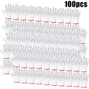 Luvas de trabalho de segurança com aderência e proteção, luvas de trabalho masculinas e femininas para churrasco, algodão grosso branco, pacote com 12 pares