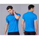 Camisa polo de manga curta de secagem rápida para o verão, da Golf Jersey Company Group, respirável, para atividades físicas, com lapela, disponível em 8 cores, tamanho grande.