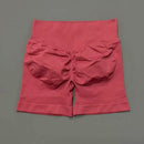HISTELLO Shorts Esportivos Femininos Impacto Sem Costura Cintura Baixa Efeito Empina Bumbum Levanta Elástico Academia Ioga Treino Fitness Leggings Curtas