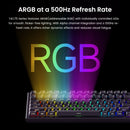 Teclado AKKO TAC75 HE com Switch Magnético, 75%, para Jogos, Resposta Rápida de 0,005mm, RGB 8K, com Fio, Personalizável para Esports.