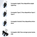Carregador Portátil Power Bank 27000mAh com Base Magnética e Indicador Digital Display para Celular e Viagem