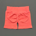 HISTELLO Shorts Esportivos Femininos Impacto Sem Costura Cintura Baixa Efeito Empina Bumbum Levanta Elástico Academia Ioga Treino Fitness Leggings Curtas