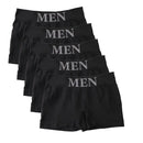 Conjunto de 5 Cuecas Boxer Masculinas Finas e Altamente Elásticas, Confortáveis, de Cor Lisa, Respiráveis e Lisas.