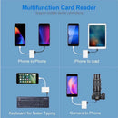 Leitor de cartões multifuncional 3 em 1 USB/Tipo C com OTG, compatível com cartões SD e TF, leitor de cartões de memória USB para MacBook, laptop e Samsung.