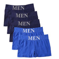 Conjunto de 5 Cuecas Boxer Masculinas Finas e Altamente Elásticas, Confortáveis, de Cor Lisa, Respiráveis e Lisas.