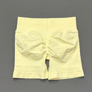 HISTELLO Shorts Esportivos Femininos Impacto Sem Costura Cintura Baixa Efeito Empina Bumbum Levanta Elástico Academia Ioga Treino Fitness Leggings Curtas