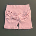 HISTELLO Shorts Esportivos Femininos Impacto Sem Costura Cintura Baixa Efeito Empina Bumbum Levanta Elástico Academia Ioga Treino Fitness Leggings Curtas
