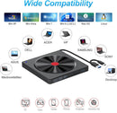 Leitor de Blu-ray externo, USB 3.0 e Type-C, gravador de DVD/CD – Leitor de Blu-ray portátil para laptop, Windows/Linux/Mac OS