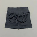 HISTELLO Shorts Esportivos Femininos Impacto Sem Costura Cintura Baixa Efeito Empina Bumbum Levanta Elástico Academia Ioga Treino Fitness Leggings Curtas