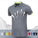 Camisa polo de manga curta de secagem rápida para o verão, da Golf Jersey Company Group, respirável, para atividades físicas, com lapela, disponível em 8 cores, tamanho grande.
