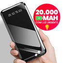 Carregador Portátil Power Bank 20000mAh Rápido, Design Estético Favo de Mel para Celular e Viagem