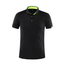 Camisa polo de manga curta de secagem rápida para o verão, da Golf Jersey Company Group, respirável, para atividades físicas, com lapela, disponível em 8 cores, tamanho grande.