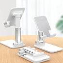 Suporte de mesa para celular compatível com iPhone, iPad e Xiaomi. Suporte universal ajustável para tablets e celulares.
