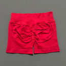 HISTELLO Shorts Esportivos Femininos Impacto Sem Costura Cintura Baixa Efeito Empina Bumbum Levanta Elástico Academia Ioga Treino Fitness Leggings Curtas
