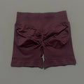 HISTELLO Shorts Esportivos Femininos Impacto Sem Costura Cintura Baixa Efeito Empina Bumbum Levanta Elástico Academia Ioga Treino Fitness Leggings Curtas