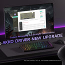 Teclado AKKO TAC75 HE com Switch Magnético, 75%, para Jogos, Resposta Rápida de 0,005mm, RGB 8K, com Fio, Personalizável para Esports.
